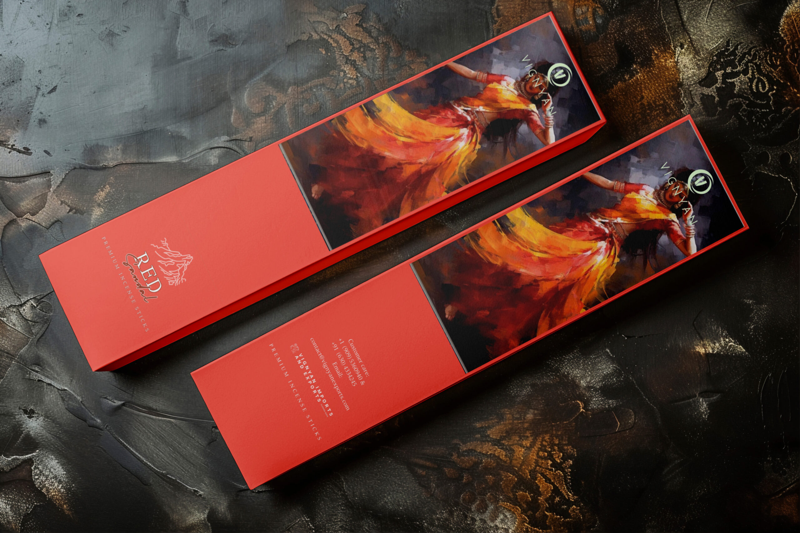 VIGNYAN Red Sandal - Premium Incense Sticks - Image 5