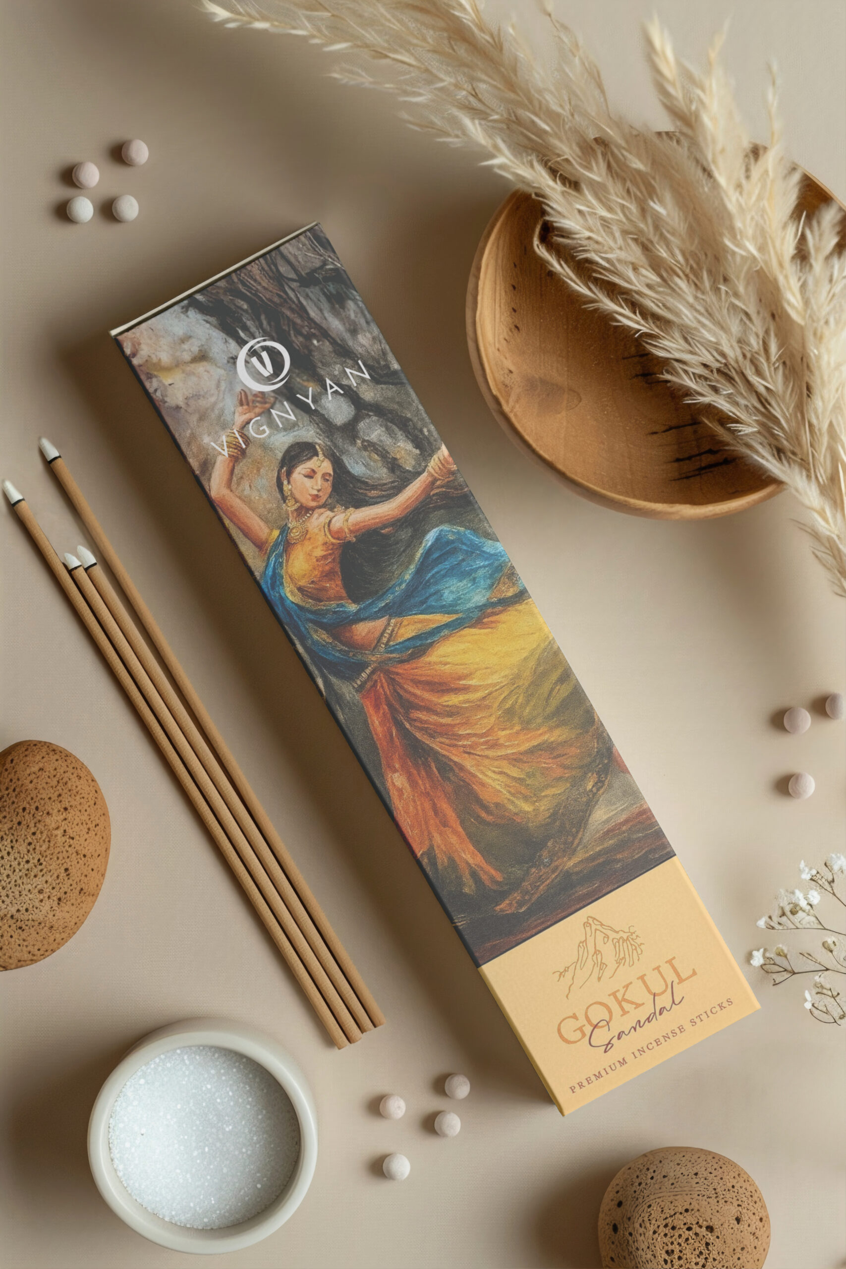 VIGNYAN Gokul Sandal - Premium Incense Sticks